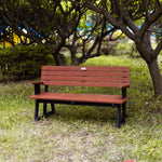 Outdoor Bench with Backrest &Arm rest