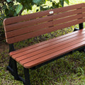 Park Bench - Outdoor Bench with Backrest 3-Seater