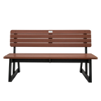 Bench with Backrest 3-Seater