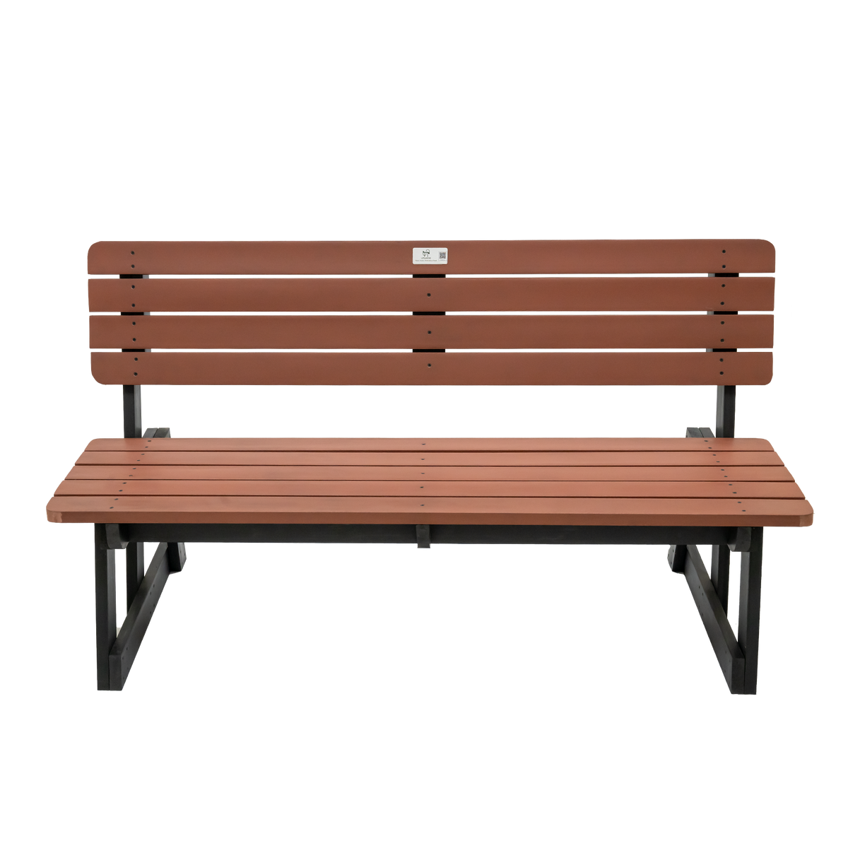 Outdoor Bench with Backrest 3-Seater
