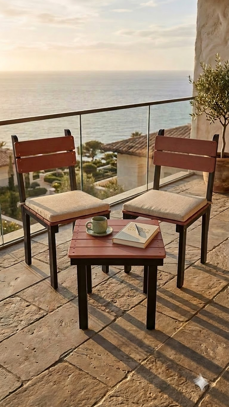 UNWOOD COFFEE TABLE CHAIR SET